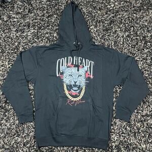 Rod Wave Soul Fly Cold Heart Black pullover Hoodie Mens Sz L New